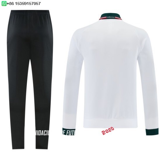 Nuevo Conjunto Completo Ropa Deportiva Con Cremallera Larga México 2026 Blanco Baratas