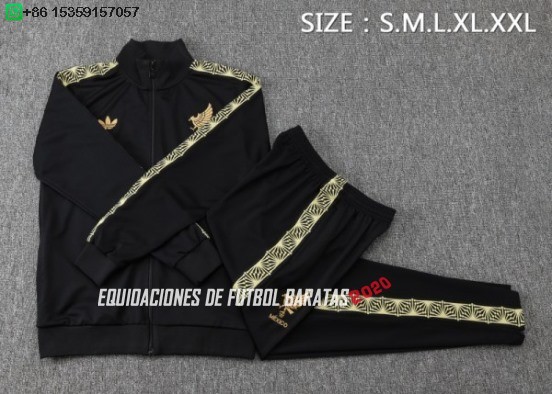 Nuevo Conjunto Completo Ropa Deportiva Con Cremallera Larga México 2026 Negro Baratas
