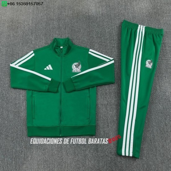 Nuevo Conjunto Completo Ropa Deportiva Con Cremallera Larga México 2026 Verde Baratas