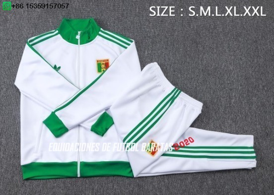 Nuevo Conjunto Completo Ropa Deportiva Con Cremallera Larga Senegal 2026 Blanco Baratas