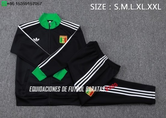 Nuevo Conjunto Completo Ropa Deportiva Con Cremallera Larga Senegal 2026 Negro Baratas
