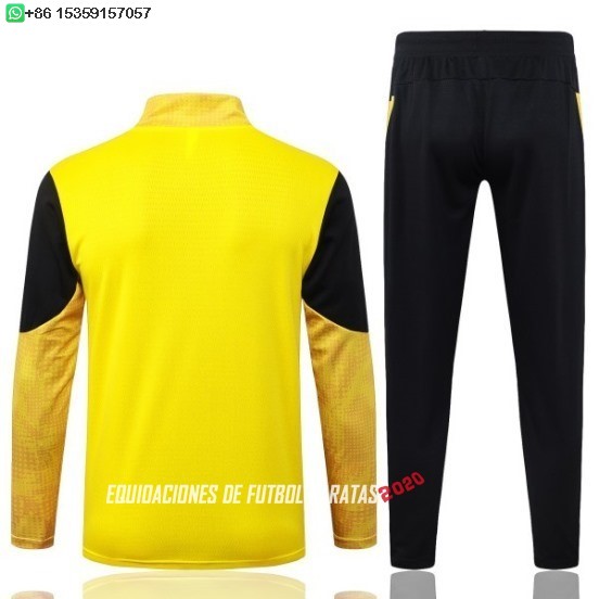 Nuevo Conjunto Completo Sudadera Entrenamiento Borussia Dortmund 25/26 Amarillo Negro Baratas