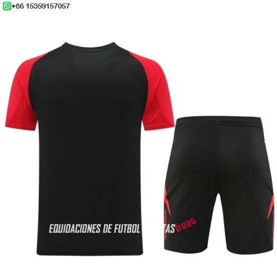 Nuevo Entrenamiento Conjunto Completo Bélgica 2026 Negro Rojo Baratas
