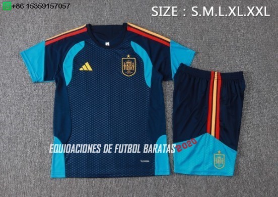 Nuevo Entrenamiento Conjunto Completo España 2026 Azul Baratas