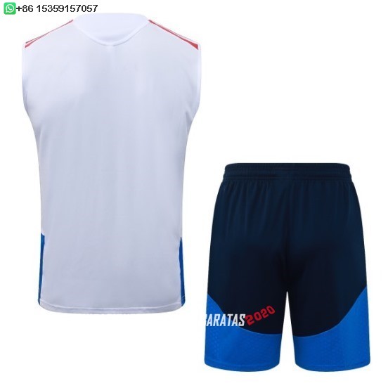 Nuevo Entrenamiento Sin Mangas Conjunto Completo Colombia 2026 Blanco Amarillo Baratas