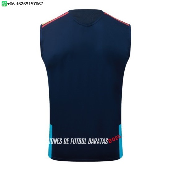 Nuevo Entrenamiento Sin Mangas España 2026 Azul Baratas