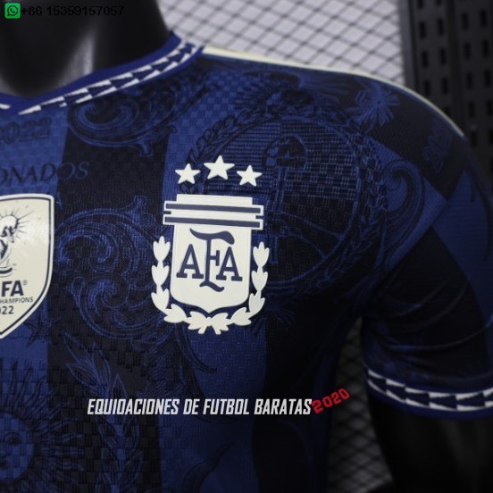 Nuevo Especial Jugadores Camiseta Argentina 2026 Purpura I Azul Baratas
