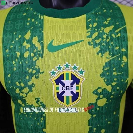Nuevo Especial Jugadores Camiseta Brasil 2026 Amarillo II Verde Baratas