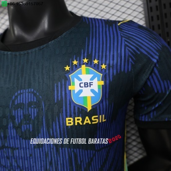 Nuevo Especial Jugadores Camiseta Brasil 2026 Azul Marino Baratas