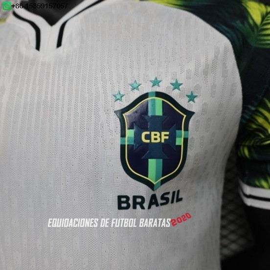 Nuevo Especial Jugadores Camiseta Brasil 2026 Blanco I Verde Baratas