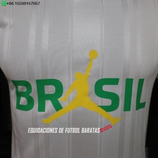 Nuevo Especial Jugadores Camiseta Brasil 2026 Blanco Verde Amarillo Baratas