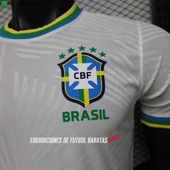 Nuevo Especial Jugadores Camiseta Brasil 2026 Blanco Verde Baratas