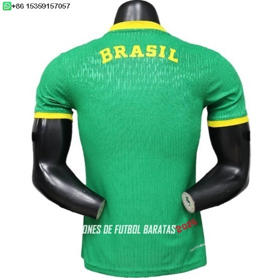 Nuevo Especial Jugadores Camiseta Brasil 2026 Verde Amarillo Baratas