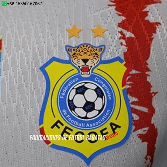 Nuevo Especial Jugadores Camiseta Congo 2026 Blanco Azul Baratas