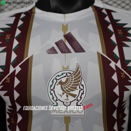 Nuevo Especial Jugadores Camiseta Mexico 2026 Blanco Rojo Baratas