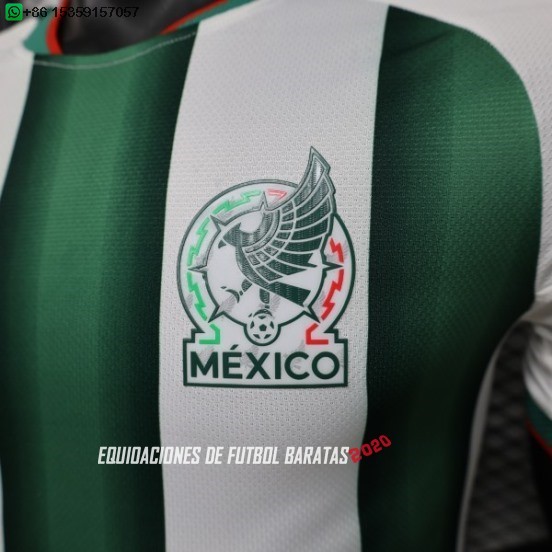 Nuevo Especial Jugadores Camiseta Mexico 2026 Verde II Blanco Baratas
