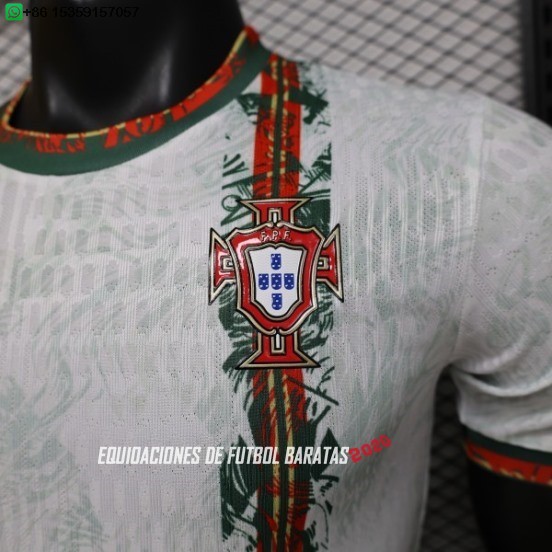 Nuevo Especial Jugadores Camiseta Portugal 2026 Blanco Rojo Baratas