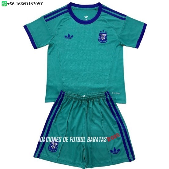 Nuevo Portero Conjunto De Hombre Argentina 2026 Verde Azul Baratas