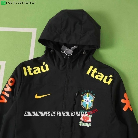 Nuevo Rompevientos Brasil 2026 Negro Amarillo Baratas