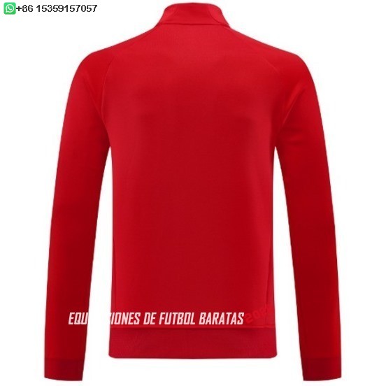 Nuevo Ropa Deportiva Con Cremallera Larga Bayern Múnich 25/26 Rojo I Blanco Baratas