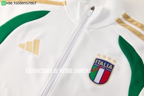 Nuevo Ropa Deportiva Con Cremallera Larga Italia 2026 Blanco I Verde Baratas