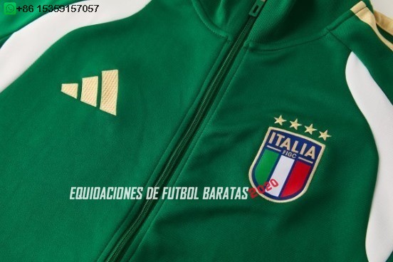Nuevo Ropa Deportiva Con Cremallera Larga Italia 2026 Verde I Blanco Baratas