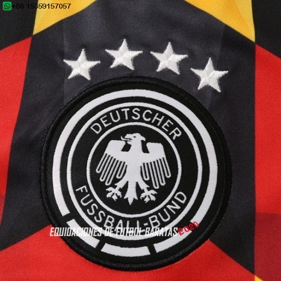 Nuevo Tailandia Especial Camiseta Alemania 2026 Negro Amarillo Baratas