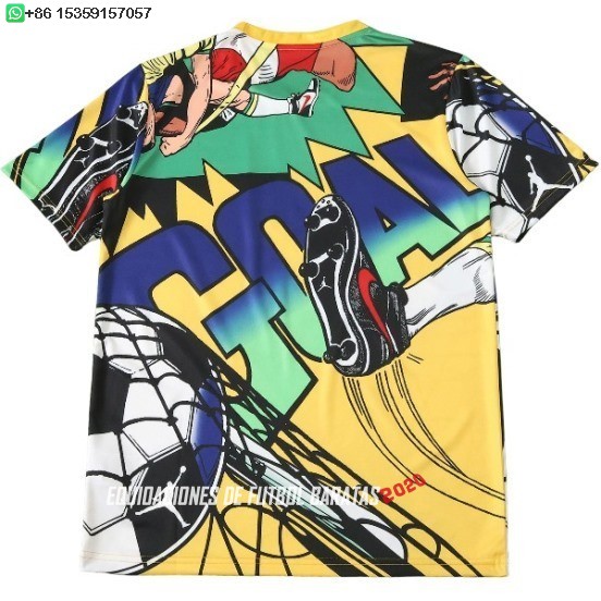 Nuevo Tailandia Especial Camiseta Brasil 2026 Amarillo Azul Verde Baratas
