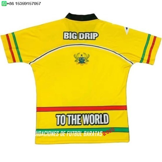 Nuevo Tailandia Especial Camiseta Ghana 2026 Amarillo Rojo Baratas