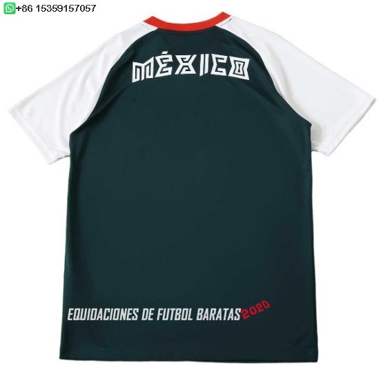 Nuevo Tailandia Especial Camiseta Mexico 2026 Verde I Blanco Baratas