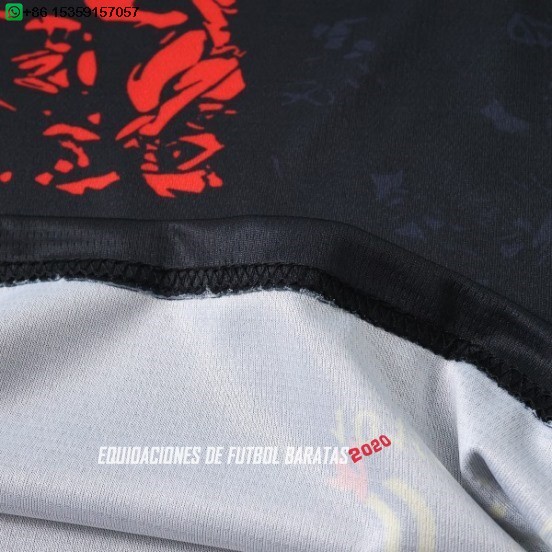 Nuevo Tailandia Especial Camiseta Portugal 2026 Negro Amarillo Baratas