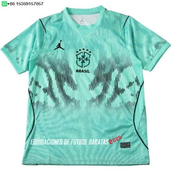 Nuevo Tailandia Portero Camiseta Brasil 2026 Verde Baratas