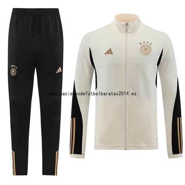 Nuevo Conjunto Completo Ropa Deportiva Con Cremallera Larga Alemania 2022 Blanco I Negro Baratas