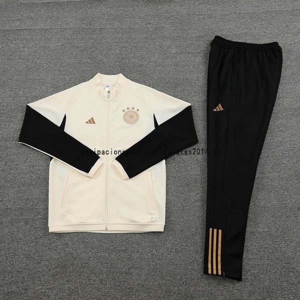 Nuevo Conjunto Completo Ropa Deportiva Con Cremallera Larga Alemania 2022 Blanco I Negro Baratas