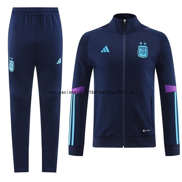 Nuevo Conjunto Completo Ropa Deportiva Con Cremallera Larga Argentina 2022 Azul Marino Baratas
