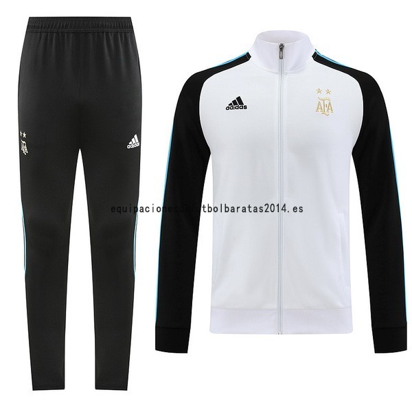 Nuevo Conjunto Completo Ropa Deportiva Con Cremallera Larga Argentina 2022 Negro Blanco Baratas