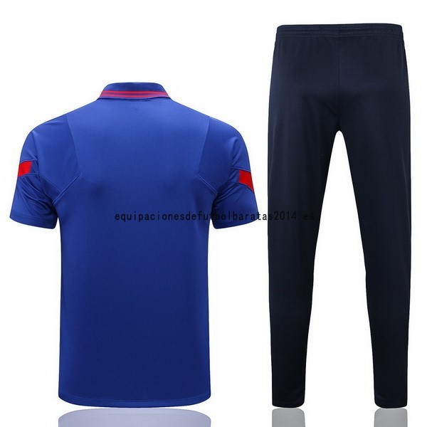 Nuevo Conjunto Completo Polo Atlético Madrid 22/23 Azul Negro Baratas