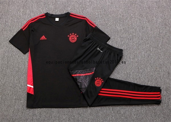 Nuevo Entrenamiento Conjunto Completo Bayern Múnich 22/23 Negro I Rojo Baratas