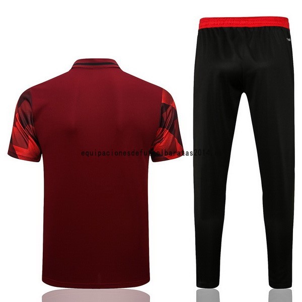 Nuevo Conjunto Completo Polo Bayern Múnich 22/23 Rojo Negro Baratas