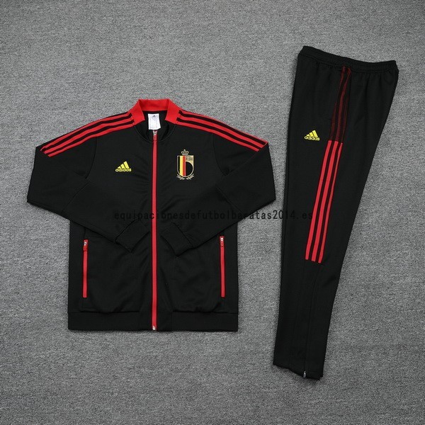 Nuevo Chandal Bélgica 2021 Negro Baratas