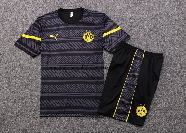 Nuevo Entrenamiento Conjunto Completo Borussia Dortmund 22/23 Gris I Amarillo Baratas