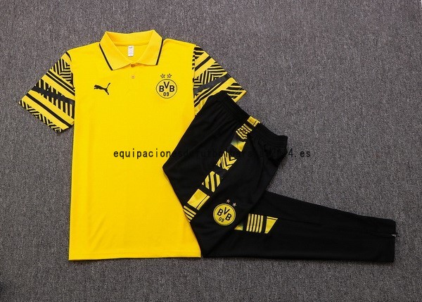 Nuevo Conjunto Completo Polo Borussia Dortmund 22/23 Amarillo Negro Baratas