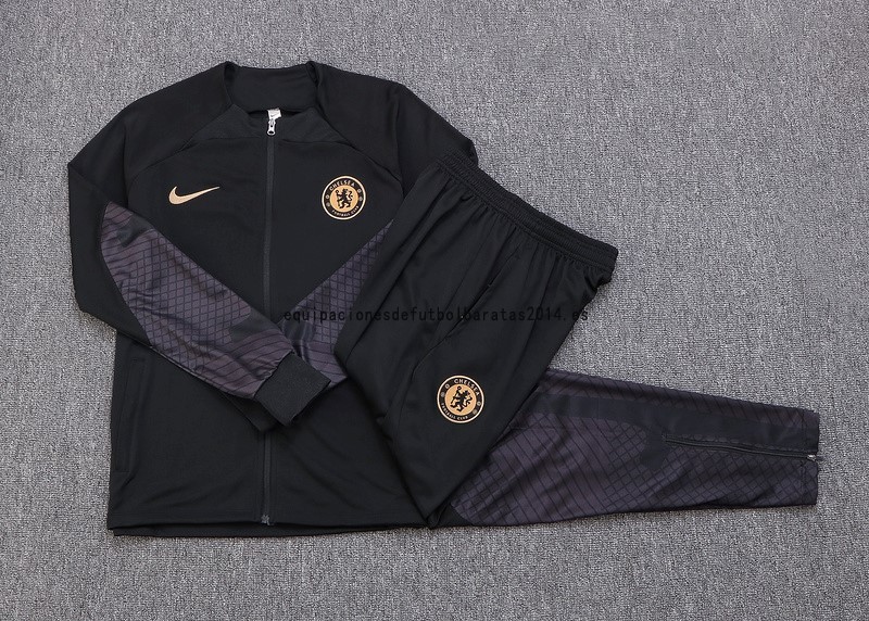 Nuevo Chaqueta Chelsea 22/23 Negro Gris Baratas