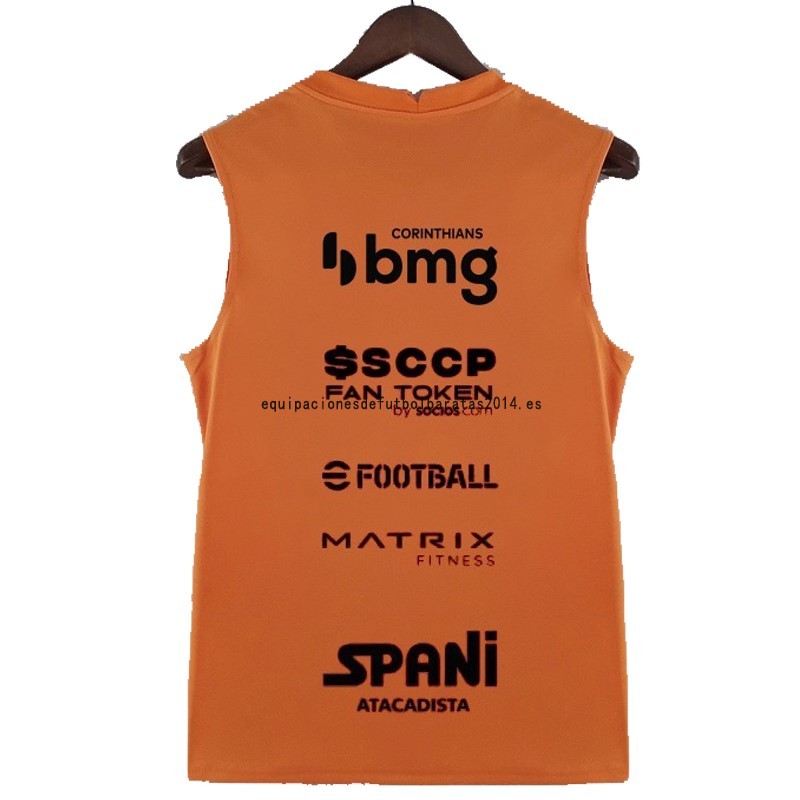 Nuevo Entrenamiento Sin Mangas Corinthians Paulista 22/23 Naranja Baratas