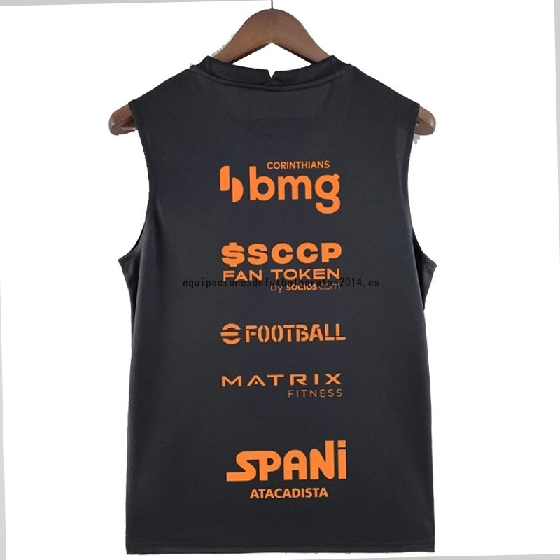 Nuevo Entrenamiento Sin Mangas Corinthians Paulista 22/23 Negro Baratas