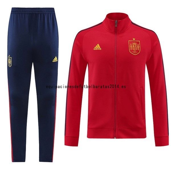 Nuevo Conjunto Completo Ropa Deportiva Con Cremallera Larga España 2022 Rojo Azul Baratas