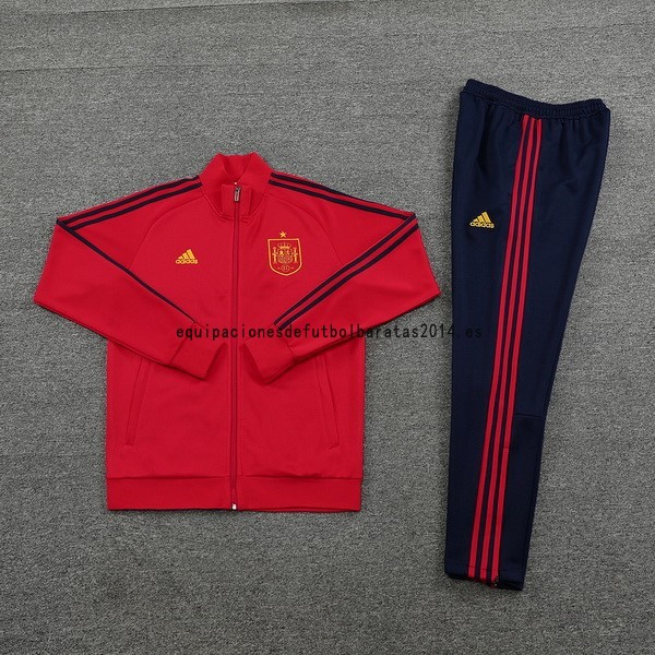 Nuevo Conjunto Completo Ropa Deportiva Con Cremallera Larga España 2022 Rojo Azul Baratas