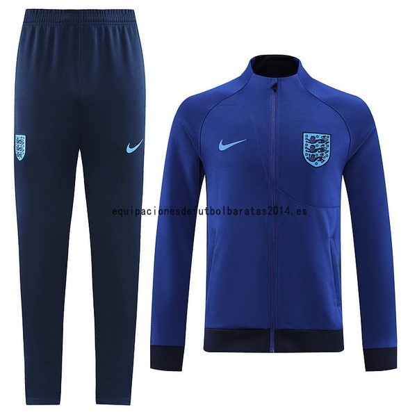 Nuevo Conjunto Completo Ropa Deportiva Con Cremallera Larga Inglaterra 2022 I Azul Baratas