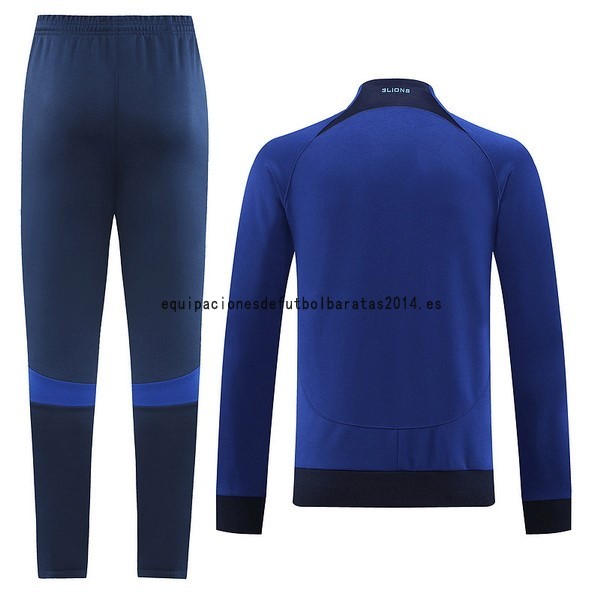 Nuevo Conjunto Completo Ropa Deportiva Con Cremallera Larga Inglaterra 2022 I Azul Baratas