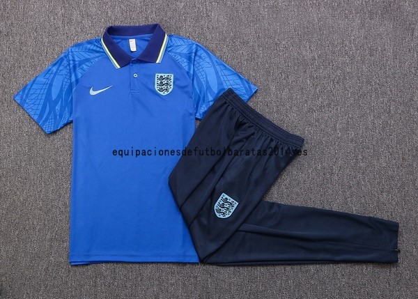 Nuevo Conjunto Completo Polo Inglaterra 2022 Azul Baratas